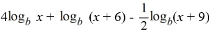 <strong>Write the expression as a sum or difference of logarithms. </strong> A) B) C) D)