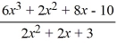 For the rational function f (x) = , find the equation of the slant asymptote.