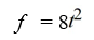 <strong>Write an equation that describes the variation. F is inversely proportional to the square of t. f = 8 when t = 1.</strong> A) B) C) D)