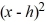 Transform the function f (x) = 8 - 96x + 297 to the form f (x) = c + k, where c, h, and k are constants, by completing the square.