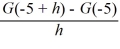 Given the function G(t) =   - 7t + 3, evaluate   .