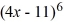 Let f (x) = 2x - 21 and find the values of x that corresponds to f (x) = 0.
