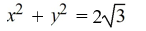 <strong>Find the equation of the circle with radius 2 and center (0, 0) in standard form.</strong> A) B) C) D)