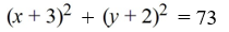 <strong>The point (-5, -1) lies on a circle centered at (3, 2). Find the equation of the circle in standard form.</strong> A) B) C) D)