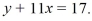 Find the equation of the line that passes through the point (0, 6) and is parallel to the line