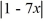 <strong>Solve the inequality and express the solution in interval notation.   ? 8</strong> A) [-1, 9/7] B) (-1, 9/7) C) (-?, 9/7] D) [-1, ?) <div style=padding-top: 35px> 