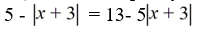 Solve the equality.