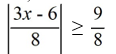 Solve the inequality and express the solution in interval notation.