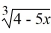 <strong>Solve the radical equation. = -3</strong> A) {31/5} B) {-31/5} C) {5/5} D) {-5/5}
