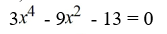 <strong>Introduce a u - substitution that transforms the equation to quadratic form. Do not solve. </strong> A) u = B) u = x C) u = D) u =