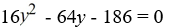 Solve using the quadratic formula.  
