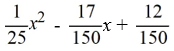Solve using any method.   