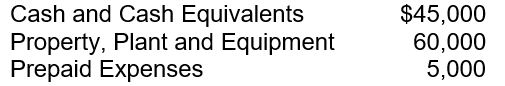 A manufacturer shows total assets of $419,000 and the following additional information: The composition of total Inventory is 30% Raw Materials Inventory, 50% Work-In-Process Inventory, and 20% Finished Goods Inventory. What dollar amount would be reported for each of the inventory accounts?