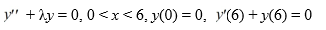 <strong>Consider the boundary value problem Which of the following statements are true? Select all that apply.</strong> A) There are infinitely many negative eigenvalues \lambda = - satisfying the equation . B) The positive eigenvalue \lambda satisfies the equation = -tan(6 ). C) \lambda = 0 is an eigenvalue. D) There are no negative eigenvalues. E) \lambda = 0 is not an eigenvalue.
