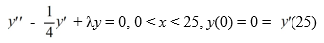 <strong>Consider the eigenfunction problem What are the eigenvalues?</strong> A) B) C) D)