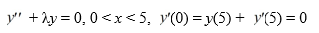 Consider the boundary value problem Determine the normalized eigenfunctions (x).