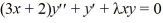 The singular Sturm-Liouville boundary value problem consisting of the differential equation with boundary conditions that both y and remain bounded as x approaches 0 from the right and that \alpha y(1) + \beta (1) = 0 is self-adjoint.