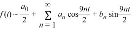 <strong>Consider the following periodic function with period : F (t) = F = f (t) The Fourier representation has the form Which of these are the coefficients ?</strong> A) a_{n}=\frac{1}{(2 n-1) \pi}, n=1,2,3, \ldots B) a_{n}=-\frac{2}{\pi} \cdot \frac{1}{2 n-1}, n=1,2,3, \ldots C) a_{2 n}=0, a_{2 n-1}=-\frac{2}{\left(4 n^{2}-1\right) \pi}, n=1,2,3, \ldots D) a_{2 n}=-\frac{2}{\left(4 n^{2}-1\right) \pi}, a_{2 n-1}=0, n=1,2,3, \ldots E) a_{n}=0, n=1,2,3, \ldots