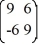 <strong>Consider the linear system = x. Identify all the eigenvalues.</strong> A) \lambda = -15i B) \lambda = 3i C) \lambda = 15i D) \lambda = -6i E) \lambda = 6i F) \lambda = -3i