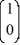 <strong>Consider the linear system = x. Identify which two of the following are fundamental solution vectors for this system.</strong> A) B) C) D) E) F)