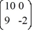<strong>Consider the linear system = x. Identify all of the eigenvalues.</strong> A) \lambda = 10 B) \lambda = -10 C) \lambda = 0 D) \lambda = -9 E) \lambda = 9 F) \lambda = -2 G) \lambda = 2