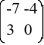 <strong>Consider the linear system = x. Identify all of the eigenvalues.</strong> A) \lambda = 0 B) \lambda = 4 C) \lambda = -4 D) \lambda = 3 E) \lambda = -3