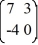 <strong>Consider the linear system = x. Identify all of the eigenvalues.</strong> A) \lambda = 0 B) \lambda = -3 C) \lambda = 3 D) \lambda = -4 E) \lambda = 4