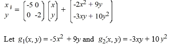 <strong>Consider the following nonlinear system: Express x and y using polar coordinates and determine which of these statements is true.</strong> A) The system is locally linear near the origin. B) The system is not locally linear near the origin because C) The system is not locally linear near the origin because . D) The origin is not an isolated critical point. E) Both B and C.