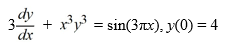 <strong>Consider the following initial value problem How would you need to rewrite this problem in order to apply the Runge-Kutta 4th order method to approximate the solution of this problem at a value of x?</strong> A) B) C) D)