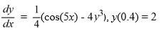 <strong>Consider the following initial value problem The following question pertains to the various computational steps and identifications involved in applying Runge-Kutta's 4th order method to evaluate y(0.6). To compute identify the parameter below. In what follows, K<sub>3</sub> = ________</strong> A) B) C) D)