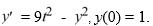 <strong>Consider the initial value problem This question relates to using The Euler method to approximate the solution of this problem at t = 0.4 using a step size of h = Which of the following identifications are correct when setting up Euler's method Select all that apply.</strong> A) B) C) D) E) F)