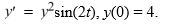 Consider the initial value problem Use the Runge-Kutta method to approximate the solution at using a step size of h = 0.12. (a) Find the following constants needed for the Runge-Kutta method. (i) K <sub>1</sub>= ________ (ii) K <sub>2</sub>= ________ (iii) K <sub>3</sub>= ________