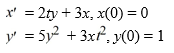 <strong>Consider the system of initial value problems given by This problem can be expressed using matrix notation as Where What are the values of when using the improved Euler method with h = 0.05?</strong> A) B) C) D)
