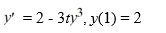 Consider the initial value problem This question is related to using the Runge-Kutta method for approximating the solution y at t= 1.1 with a step size of h = 0.05. How many approximations Y<sub>n</sub> are needed to estimate a solution at y(1.1) if h = 0.05? n = ________