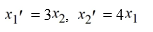 Consider this system of first-order differential equations: (i) Transform this system into a second-order differential equation whose solution is X<sub>1</sub> . (ii) Find the general solution of the differential equation in part (i). (iii) Use your solution in (ii) to now find X<sub>2</sub>.