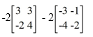  <strong>Compute:  </strong> A)   \left[\begin{array}{ll}0 & -4 \\ 12 & -4\end{array}\right]   B)   \left[\begin{array}{ll}6 & 4 \\ 2 & 6\end{array}\right]   C)   \left[\begin{array}{ll}0 & 4 \\ 12 & 6\end{array}\right]   D)   \left[\begin{array}{ll}-12 & -8 \\ -4 & -12\end{array}\right]   <div style=padding-top: 35px>  