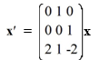 Consider the first-order homogeneous system of linear differential equations If the system were equipped with the initial condition what is the particular solution of the system?