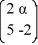 Consider the first-order homogeneous system of linear differential equations = x What is the bifurcation value of α, if any?