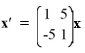  <strong>Consider the first-order homogeneous system of linear differential equations   The eigenvalues and corresponding eigenvectors for this system are:   Which of these is the general solution for this system?</strong> A)  \mathbf{x}(t)=C_{1} e^{t}\left[\begin{array}{l}\sin (5 t) \\ -\cos (5 t)\end{array}\right)+C_{2} e^{t}\left[\begin{array}{l}-\sin (5 t) \\ \cos (5 t)\end{array}\right)   B)   \mathbf{x}(t)=C_{1} e^{t}\left(\begin{array}{l}\sin (5 t) \\ \cos (5 t)\end{array}\right)+C_{2} e^{t}\left(\begin{array}{l}-\sin (5 t) \\ \cos (5 t)\end{array}\right)   C)   \mathbf{x}(t)=C_{1} e^{t}\left[\begin{array}{l}-\sin (5 t) \\ \cos (5 t)\end{array}\right]+C_{2} e^{t}\left[\begin{array}{l}\cos (5 t) \\ -\sin (5 t)\end{array}\right)   D)   \mathbf{x}(t)=C_{1} e^{t}\left\{\begin{array}{l}\sin (5 t) \\ \cos (5 t)\end{array}\right]+C_{2} e^{t}\left[\begin{array}{l}\cos (5 t) \\ -\sin (5 t)\end{array}\right]   <div style=padding-top: 35px>  