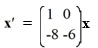 <strong>Consider the first-order homogeneous system of linear differential equations Which of these is the fundamental matrix (t) for this system?</strong> A) \psi(t)=\left(\begin{array}{l}-7 e^{-1 t} e^{-6 t} \\ -8 e^{-1 t} 0\end{array}\right) B) \Psi(t)=\left(\begin{array}{l}-7 e^{-1 /} 0 \\ -8 e^{-1 t} e^{-6 t}\end{array}\right) C) \psi(t)=\left(\begin{array}{ll}7 e^{1 t} & e^{-6 t} \\ -8 e^{1 t} & 0\end{array}\right) D) \psi(t)=\left(\begin{array}{ll}7 e^{1 t} & 0 \\ -8 e^{1 t} & e^{-6 t}\end{array}\right)