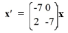 <strong>Consider the first-order homogeneous system of linear differential equations Select a pair of vectors from these choices that constitute a fundamental set of solutions for this system.</strong> A) \left(\begin{array}{l}e^{-7 t} \\ 0\end{array}\right) B) \left(\begin{array}{l}0 \\ e^{-7 t}\end{array}\right) C) \left(\begin{array}{l}e^{-7 t} \\ 2 e^{-7 t}\end{array}\right) D) \left(\begin{array}{l}e^{-7 t} \\ 2(t+2) e^{-7 t}\end{array}\right) E) \left(\begin{array}{l}t e^{-7 t} \\ 2 e^{-7 t}\end{array}\right) F) \left(\begin{array}{l}e^{-7 t} \\ t e^{-7 t}\end{array}\right)