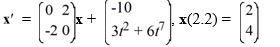 Consider the first-order nonhomogeneous initial value problem Given a fundamental matrix (t) for the system, what is the solution of this initial value problem?