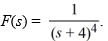 <strong>Compute the inverse Laplace transform of .</strong> A) e^{-4 t} t^{4} B) e^{-4 t} t^{3} C) \frac{e^{-4 t} t^{3}}{3 !} D) \frac{e^{4 t} t^{4}}{4 !} E) \frac{e^{4 t}(t+4)^{3}}{3 !}