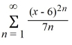 <strong>What is the radius of convergence of the power series ?</strong> A) 0 B) C) 1 D) 6 E) 7