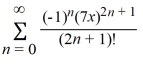 <strong>What is the Taylor expansion for f(x) = cos(7x) about x = 0?</strong> A) B) C) D)