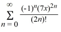 <strong>What is the Taylor expansion for f(x) = cos(7x) about x = 0?</strong> A) B) C) D)