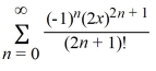 <strong>What is the Taylor series expansion for f(x) = about x = 0?</strong> A) B) C) D) E)