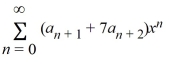 <strong>Which of these power series is equivalent to + 7 ?</strong> A) B) C) ? D) ? E)