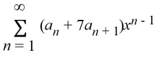 <strong>Which of these power series is equivalent to + 7 ?</strong> A) B) C) ? D) ? E)