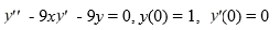 <strong>Consider this initial value problem: . Assume a solution of this equation can be represented as a power series . Express the solution y(x) as an elementary function.</strong> A) y(x)=e^{\frac{(9 x)^{2}}{2}} B) y(x)=e^{\frac{9}{2} x^{2}} C) y(x)=9 e^{\frac{x^{2}}{2}} D) y(x)=\frac{9}{2} e^{x^{2}}
